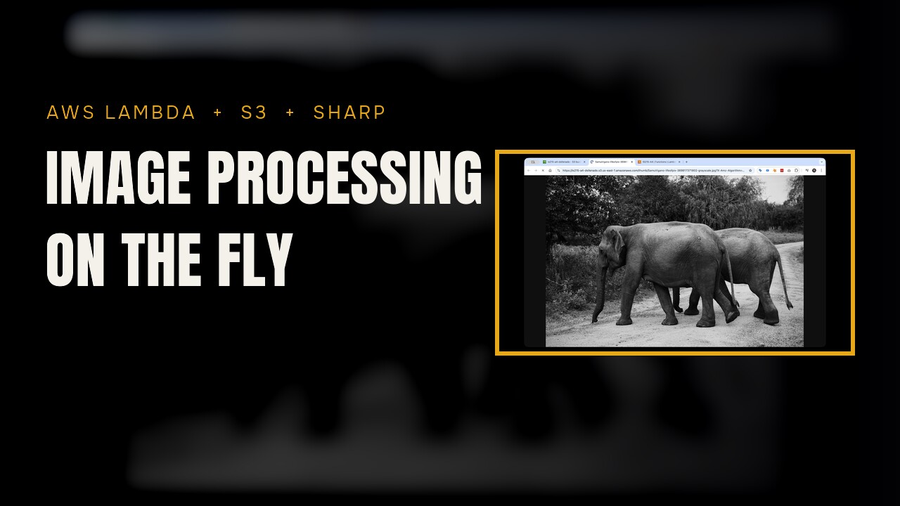 Image Processing on the Fly using Sharp and AWS Lambda