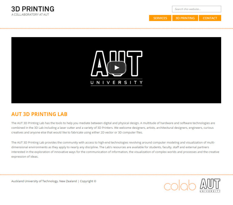 AUT 3D Printing
